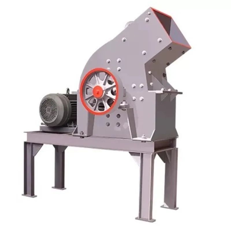 Industry Small Hammer Crusher Mobile Stone Rock Crushing Machine Construction Waste Concrete Block Glass Shredder Sand Making