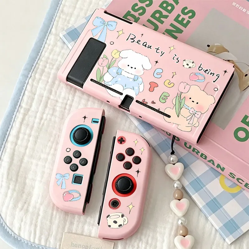 Anti-Falling Soft Shell Cover Anti-Scratch Shell Protector TPU Split Protective Case for Nintendo Switch NS Game Console