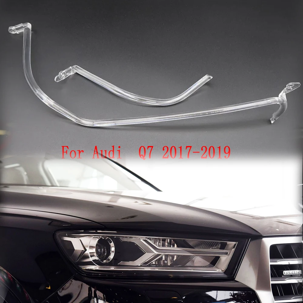 For Audi Q7 2016-2019 Car DRL Car Headlight Light Guide Strip Daytime Running Light Tube Bar Low configuration vehicle model