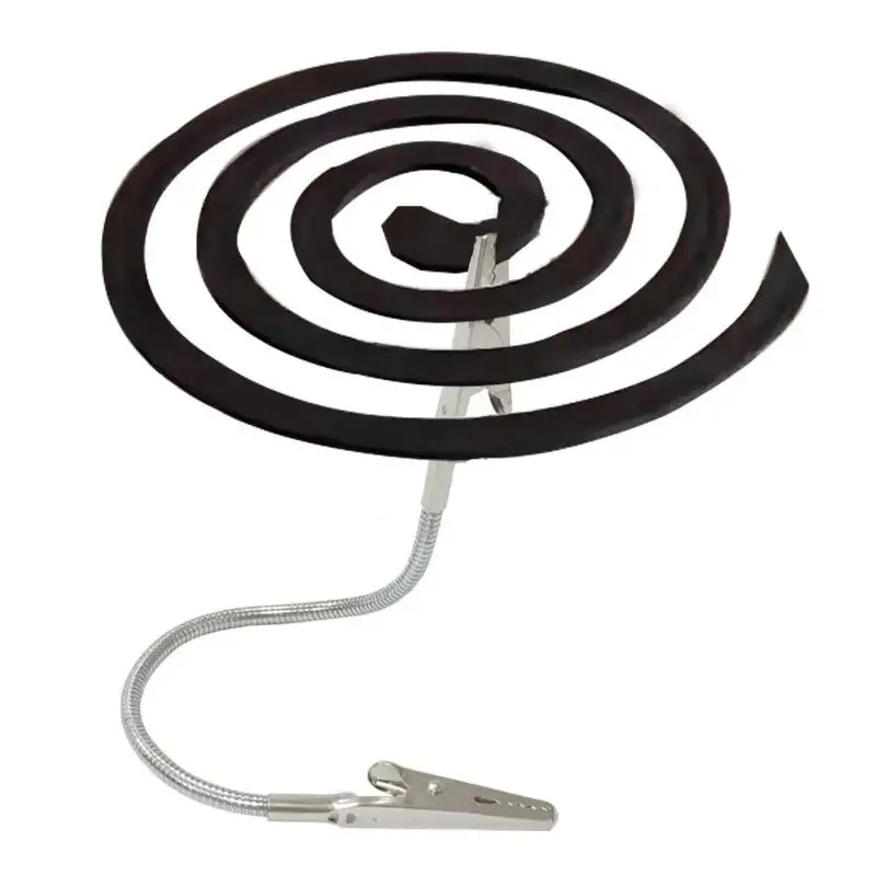 1pc Metal Double-Ended Mosquito Coil Clip Incense Breaker Stand Coil Rack PhotoFolder Label Holder Multi Function Organizer