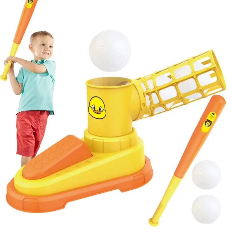 

Baseball Ball Toys For Kids Adjustable Batting Automatic Pitching Machine Toys For Indoors And Outdoors Baseball Sport Toy