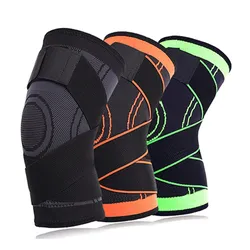 WOSWEIR 1PC Sports Kneepad Men Pressurized Elastic Knee Pads Support Fitness Gear Basketball Volleyball Brace Protector