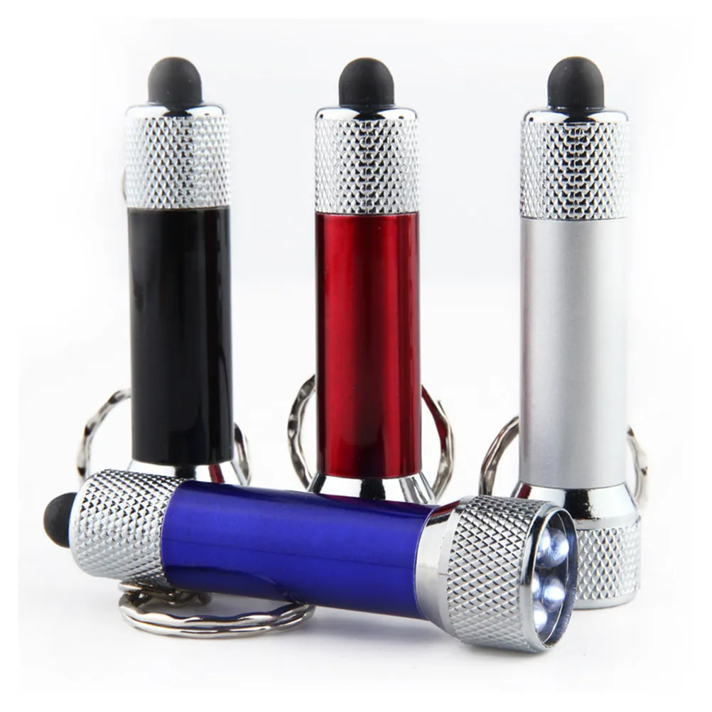 Mini 5LED Flashlight Aluminum Alloy Portable Keychain Torch Compact Durable Emergency Light Outdoor Hiking Climbing Camping LED