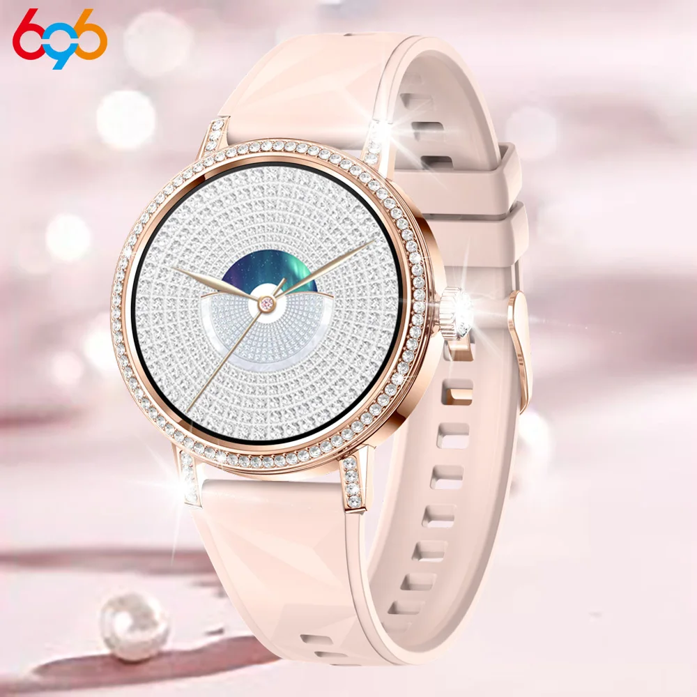 

Newest Women Blue Tooth Call Smartwatch Sports Fitness Information Reminder Health Waterproof Alarm Clock Music Girl Smart Watch