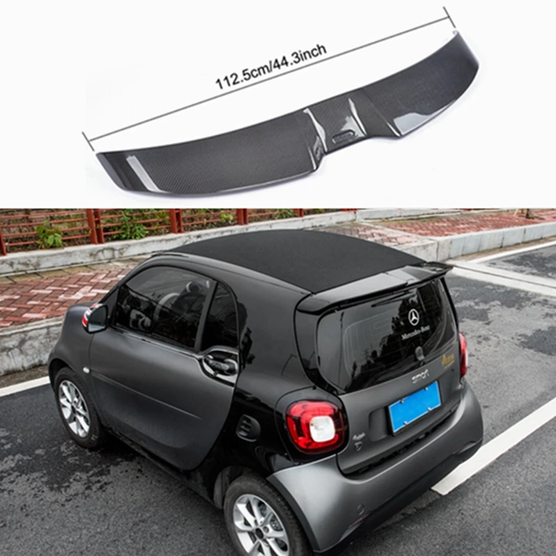 FOR Mercedes-Benz SMART modified Carl SSon carbon fiber top wing Roof Spoiler fixed wing