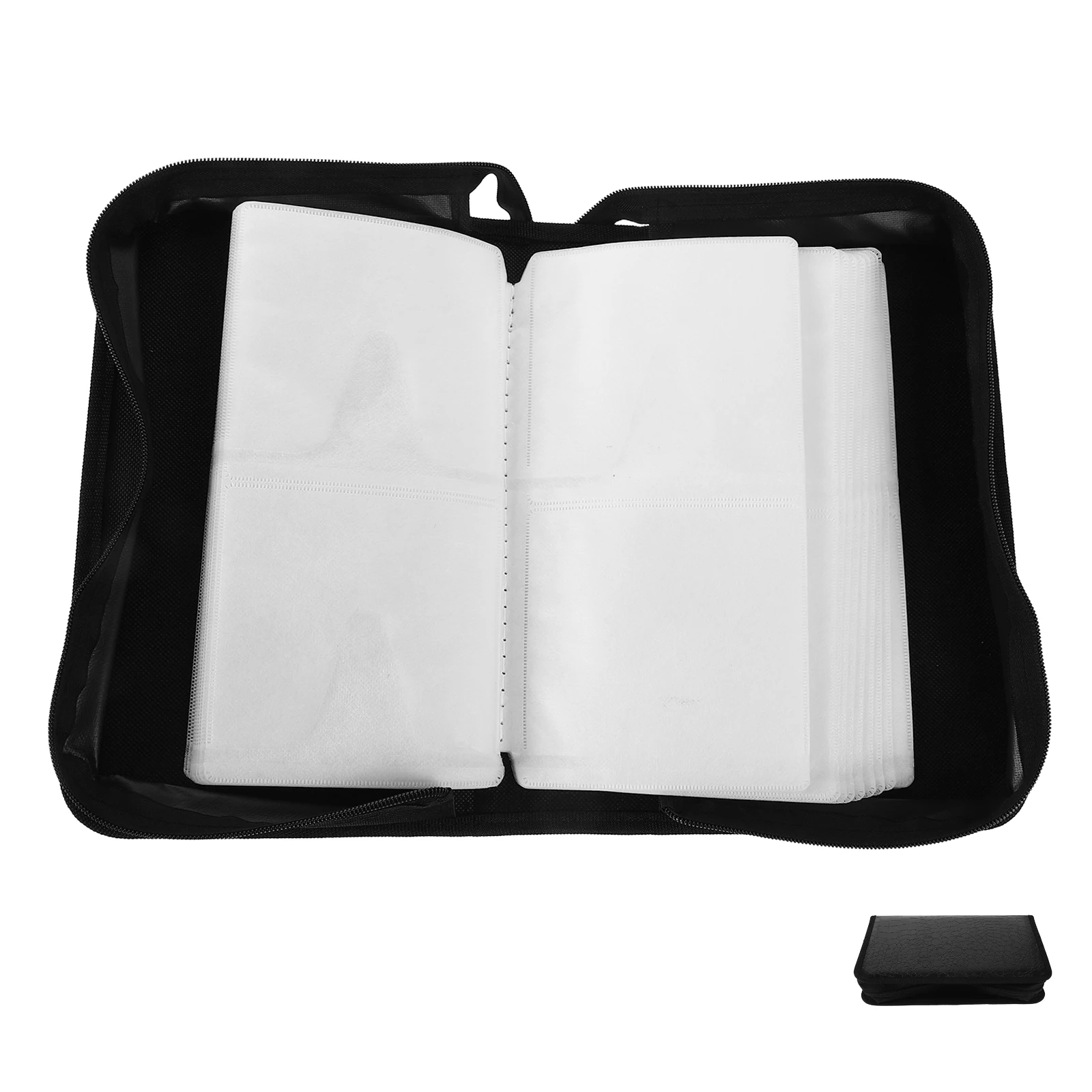 

128 Discs CD Storage Bag Large Capacity PU DVD Case Holder Organizer for Car Home Audio Cassette Pouch Portable Packet