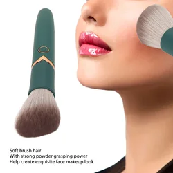 Rechargeable Makeup Brush USB Rechargeable Makeup Brush 10 Gears Soft  Hair Electric Beauty Brush Green Loose Powder Brush