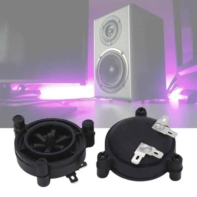 Round Horn Tweeter Speakers With Metal Coil 4-8Ω Speaker For Better Sound Quality Increased Voltages Tolerance 98DB Dropship