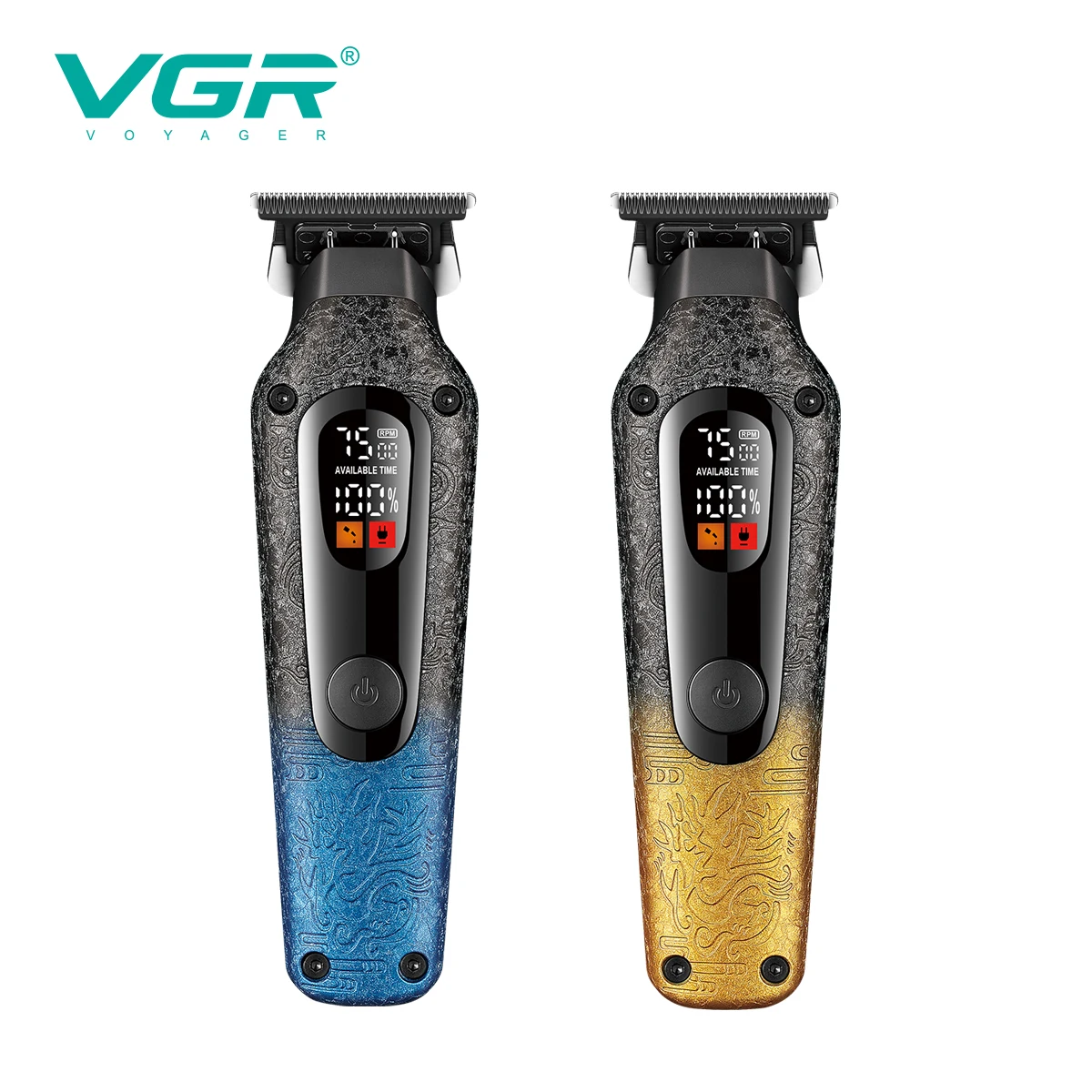

VGR Professional Electric Hair Clipper 7500 RPM High end Multi gear Adjustment Electric Push Scissor Embossed Body Trimme V-879T