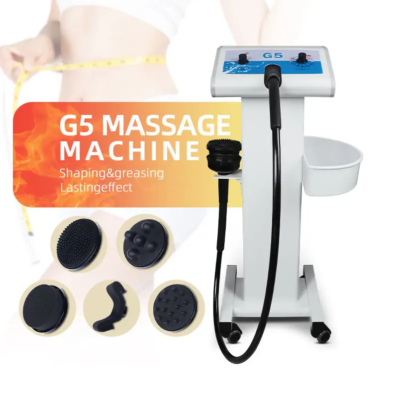 G5 High Frequency Vibration Body Slimming Fat Burning Machine 5 Heads Muscle Relaxing Body Massage Dredging for Curve Shaping