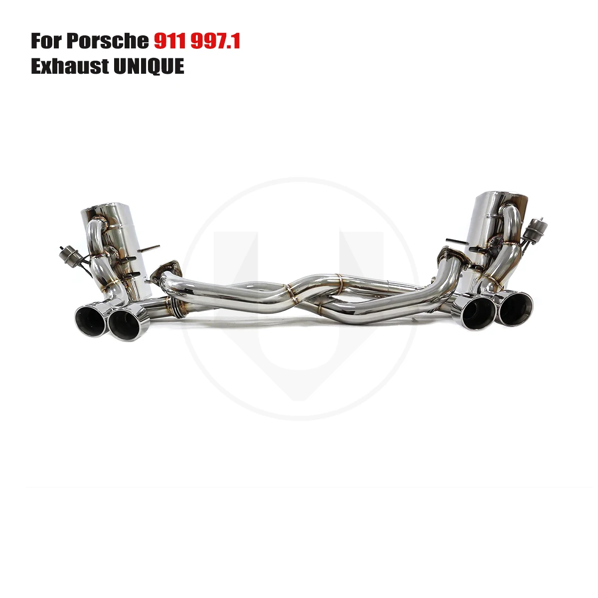 UNIQUE For 2005-2012 Porsche 911 997.1 3.6L 3.8L performance valve exhaust system ss304 exhaust muffler