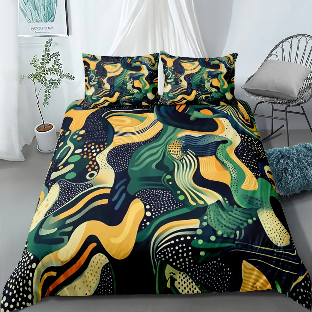 

Wondering Planet Duvet Cover Set EU Single Double King US Twin Full Queen Size Bedclothes