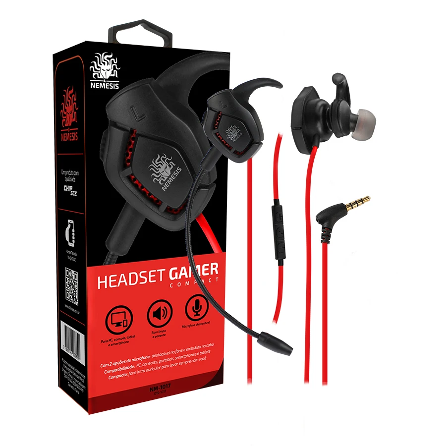 Gamer Fone Nemesis In-ear Gamer Compact - Original Headset