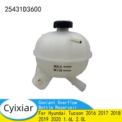 For Hyundai Tucson 2016 2017 2018 2019 2020 1.6L 2.0L Engine Coolant Overflow Bottle Reservoir 25431D3600 25431-D3600 25330D3000