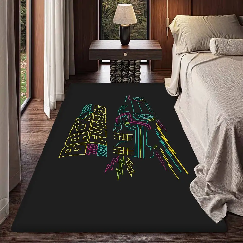 Movie B-Back To The Future Floor Mat Cheaper Anti-slip Modern Living Room Balcony Printed Bedside Mats