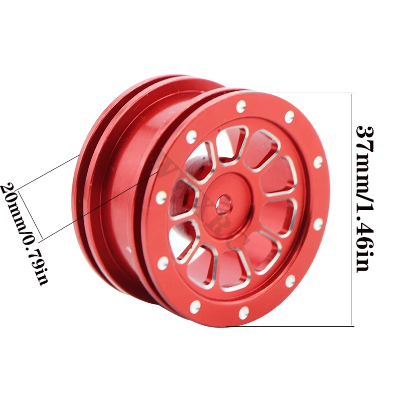 4PCS Alloy Metal Wheel Rim Hub Drift Tire Brake Disc for SG1603 SG1604 SG1605 SG1606 UD1601 UD1602 1/16 RC Car Upgrade Parts