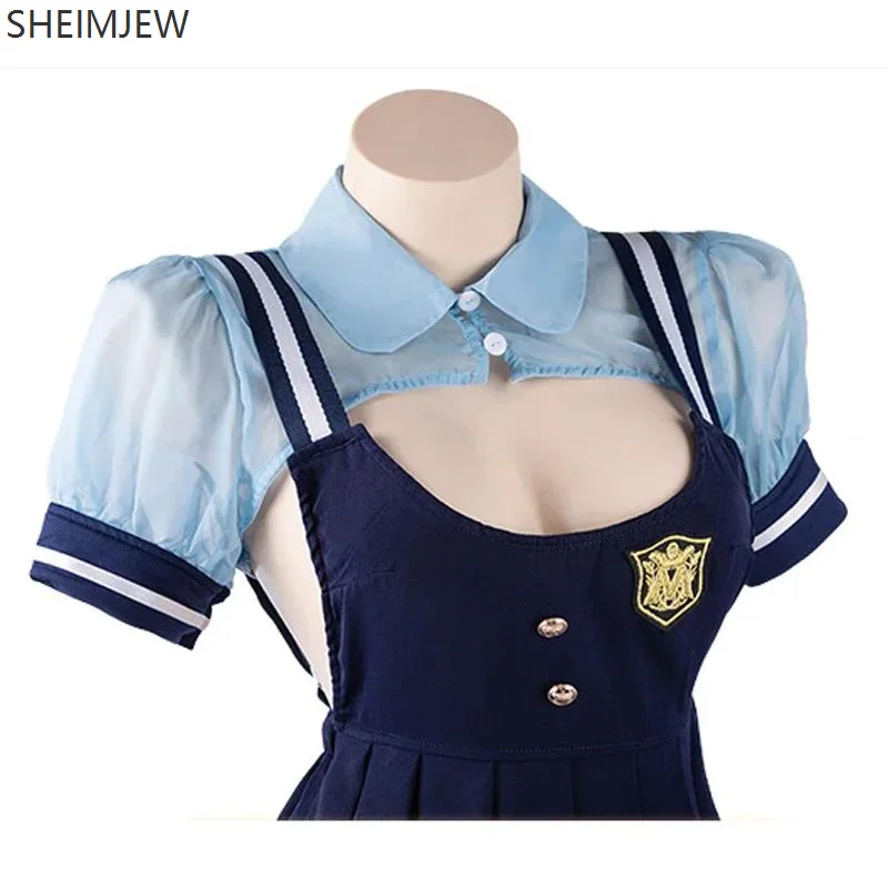 Halloween Bunny Girl Police Cosplay Costumes Women Sexy Rabbit Police Officer Dresses Carnival Party Masquerade Showing Dress Up