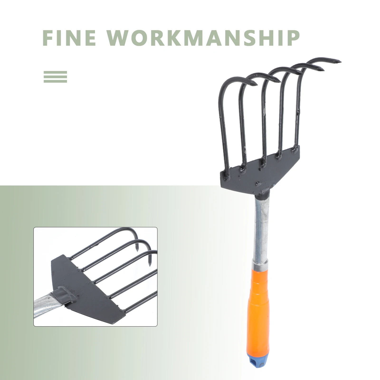 

Gardening H Tool Mini Clamming Iron Seafood Claw Rake Sturdy Material Perfect Soil Weeding Digging Farm Implement Agricultural