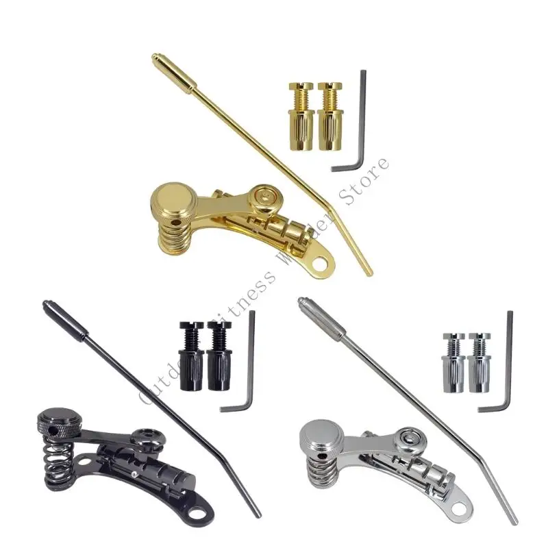

E8BF Guitar Bridge Pull Plate Electric Guitars Tailpiece Tremolo Replacement Electric Guitars Part Easy to Installation