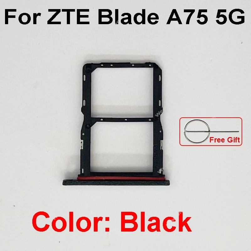 For ZTE Blade A35 A55 A75 4G 5G SIM Card Tray Card Socket Reader