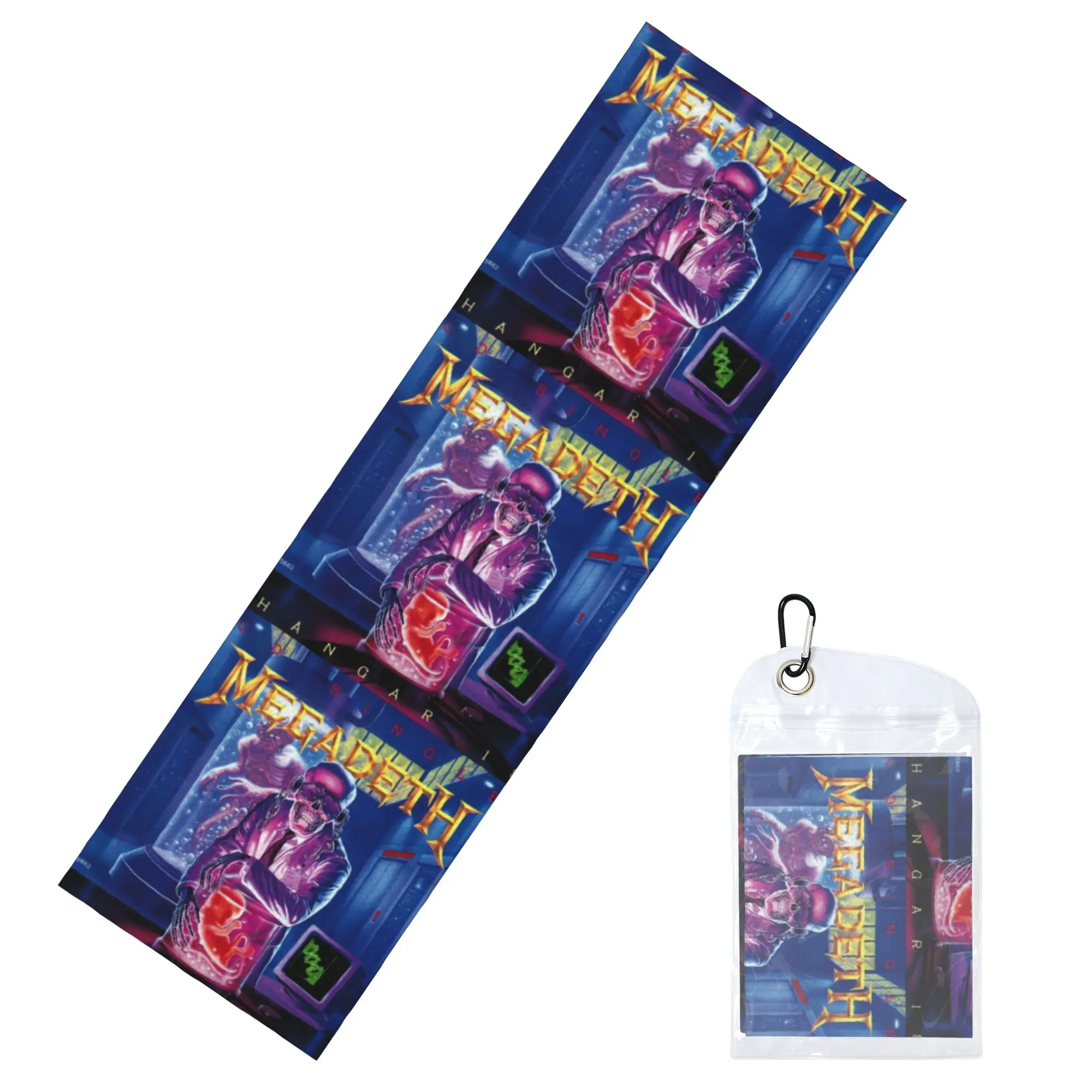 Megadeths Rest In Peace Blue Cold Exercise Towel Rock Band Yoga And Fitness Running Outdoor Activities Travelling Camping Towels