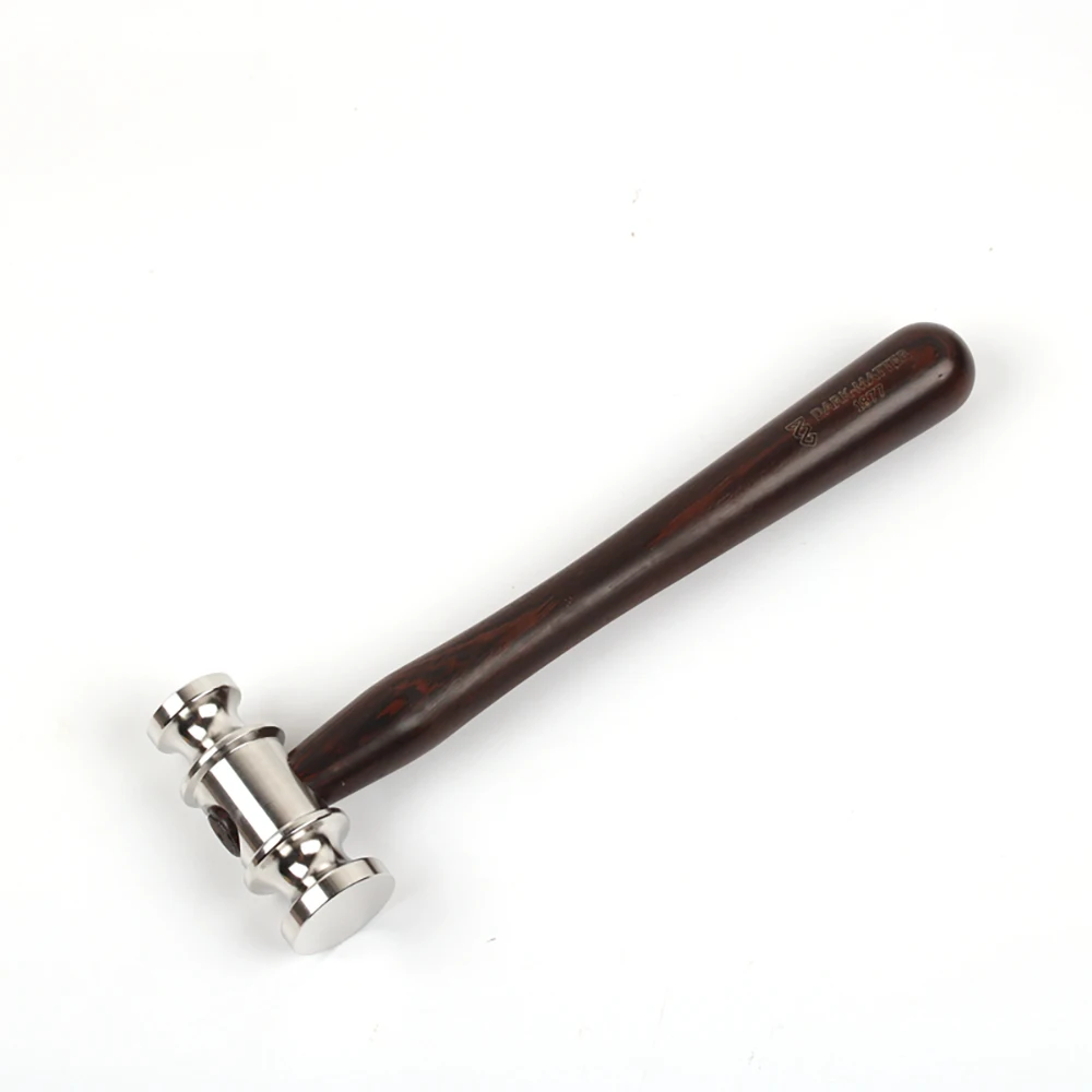

Food Grade 316 Stainless Steel Round Head Hammer With Wenge Handle Creative EDC Hammer Jewelry Goldsmith DIY Handmade Tool