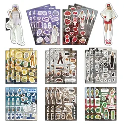 8 cute and Creative Holiday Sweetheart Stickers DIY desktop Stationery Cup Decor Stickers