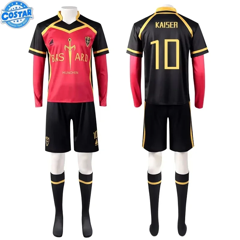 

Anime Blue Lock Cosplay Costume Isagi Kaiser Ness Kurona Bastard Munchen Football Uniform Carnival Halloween Costumes Props
