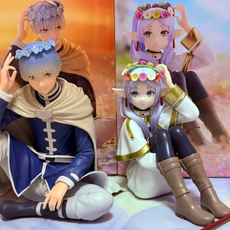 

Authentic Bandai Frieren:Beyond Journey'S End Espresto -Flower Crown- Frieren Himmel Pvc 15/13cm Anime Action Figures Model Toys