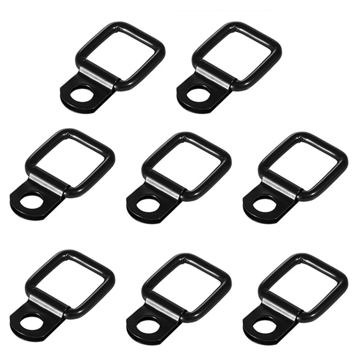 Super Sale Car D-Ring Tie Down Screws Pull Buckle Anchor Ring Roof/Trunk Buckle for Jeep Wrangler TJ JK JL JT 1997-2023 8Pcs