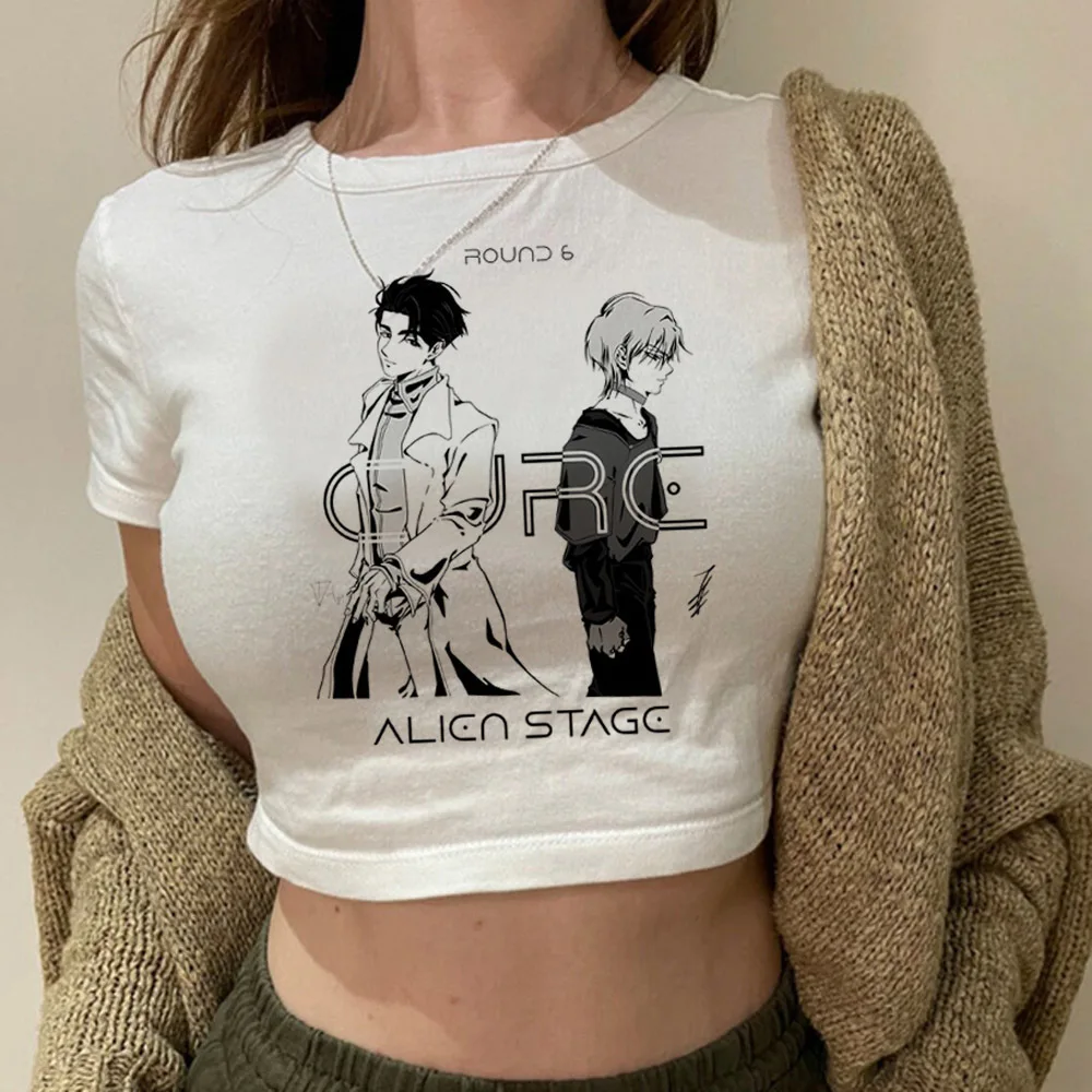 Alien Stage cropped top shoujo cute dollette summer emo streetwear top tees japanese gyaru party