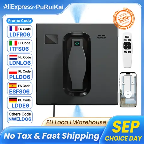 PuRuiKai 21B intelligent window cleaning machine square two-way spray with APP new upgrade
