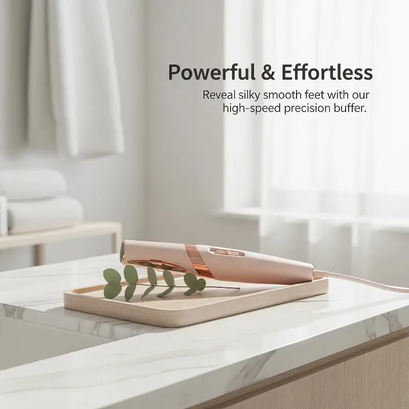 USB Rechargeable Foot File 2 Grinding Heads Foot Skin Cleaning Tool Smooth Heels Instantly