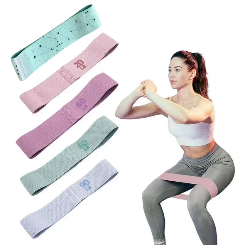 Hip Training Item Resistance Band Elastic Force Circle Female Fitness Male Strength Exercise Stretch Ring Elastic Tension Band