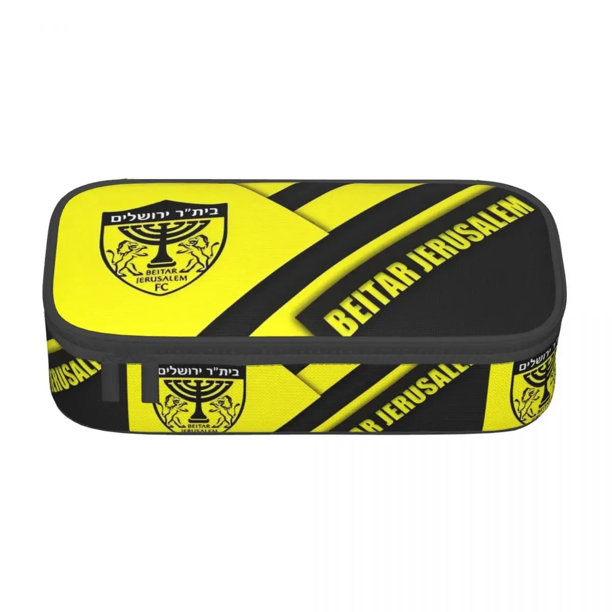 Personalizowane piłkarskie piórniki Beitar Jerusalem FC dla szkół piłkarskich, dla dziewcząt i chłopców, duża pojemność, etui na ołówki, artykuły papiernicze dla uczniów. — zdjęcie produktu 2
