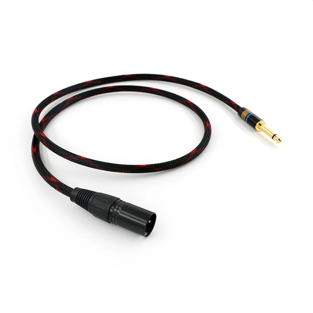 Microphone Cable XLR 3-Pin to Jack 6.5mm Mic Lead Aux Cord TRS 6.35 mm/6.5 mm Male to XLR Female Cord for Amplifier AMP