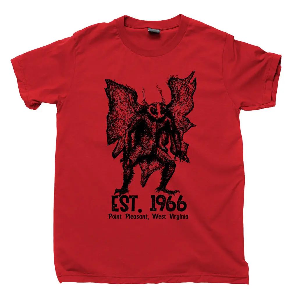 Mothman T Shirt Jackalope Bigfoot Sighting Cryptid Hunter  UFO Aliens Tee  High Quality 100%Cotton Short Sleeve