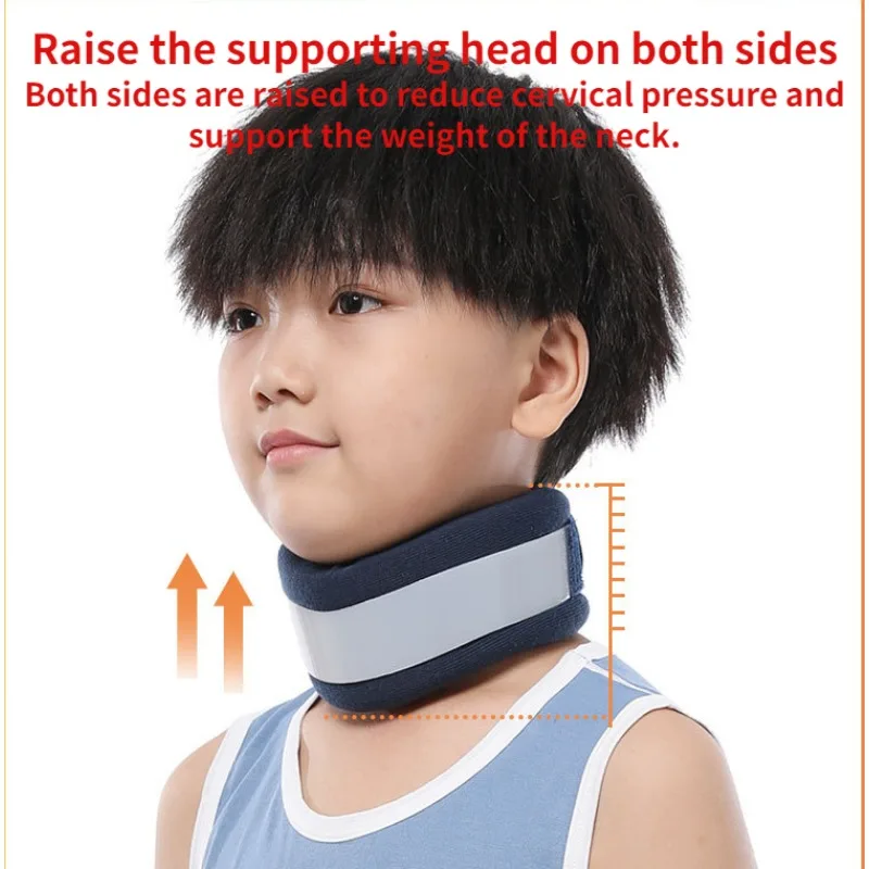 Medical Kids Neck Collar Support Braces Children Sponge Neck Stretcher Traction Orthopedic Devices Cervical Posture Corrector