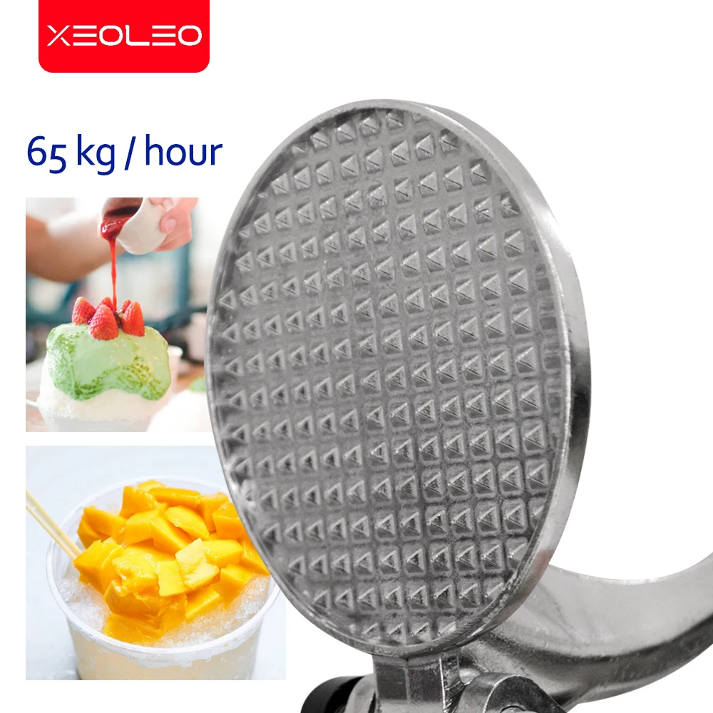 XEOLEO-Multifuncional Elétrico Automático Triturador De Gelo, Fabricante De Cone De Neve, Máquina De Gelo Raspado, Lâmina Dupla, 110 V, 220V