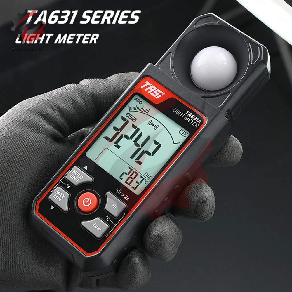 TA631A TA631B Digital Light Meter Illuminometer 300000/200000LUX Photography Luxmeter LUX/FC Measure Photometer Exposure Meter