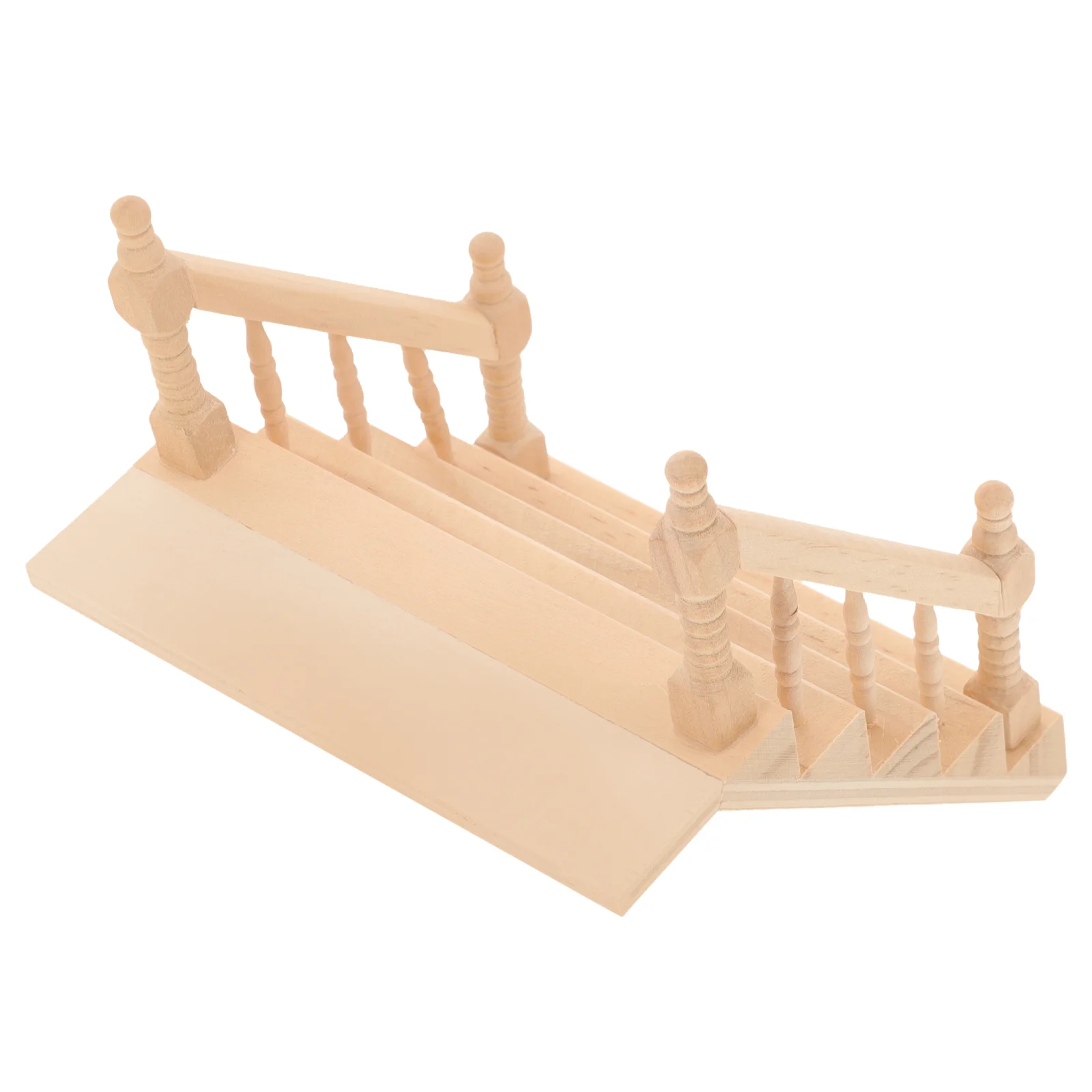 

Mini Handrail Stairs Playhouse Accessory Model Desktop Ornament Supply Staircase Pet