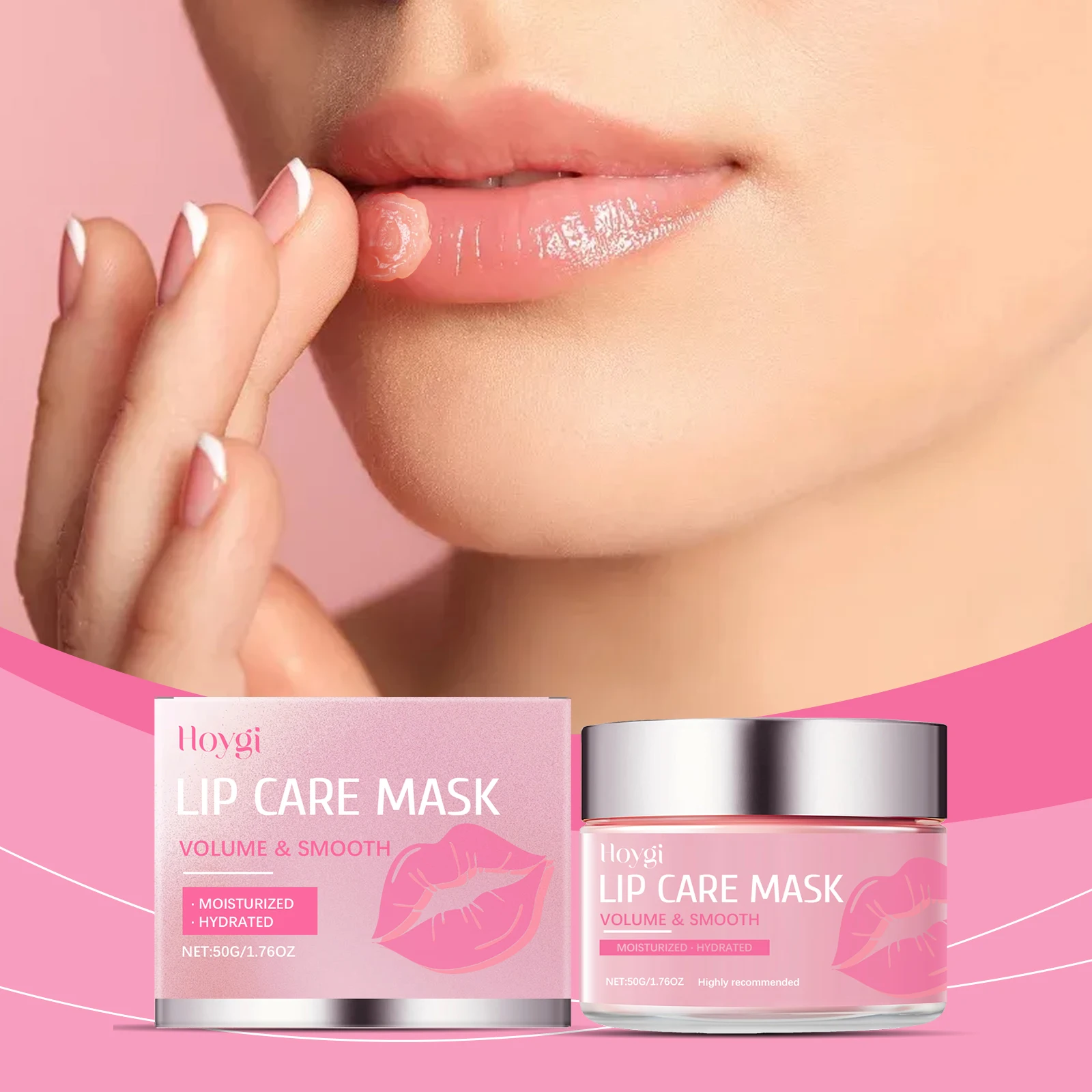 Lip Care Mask - Overnight Plumping Treatment for Dry Lips | Volumizing & Smoothing Lip Mask with Deep Hydration | 50g/1.76oz"