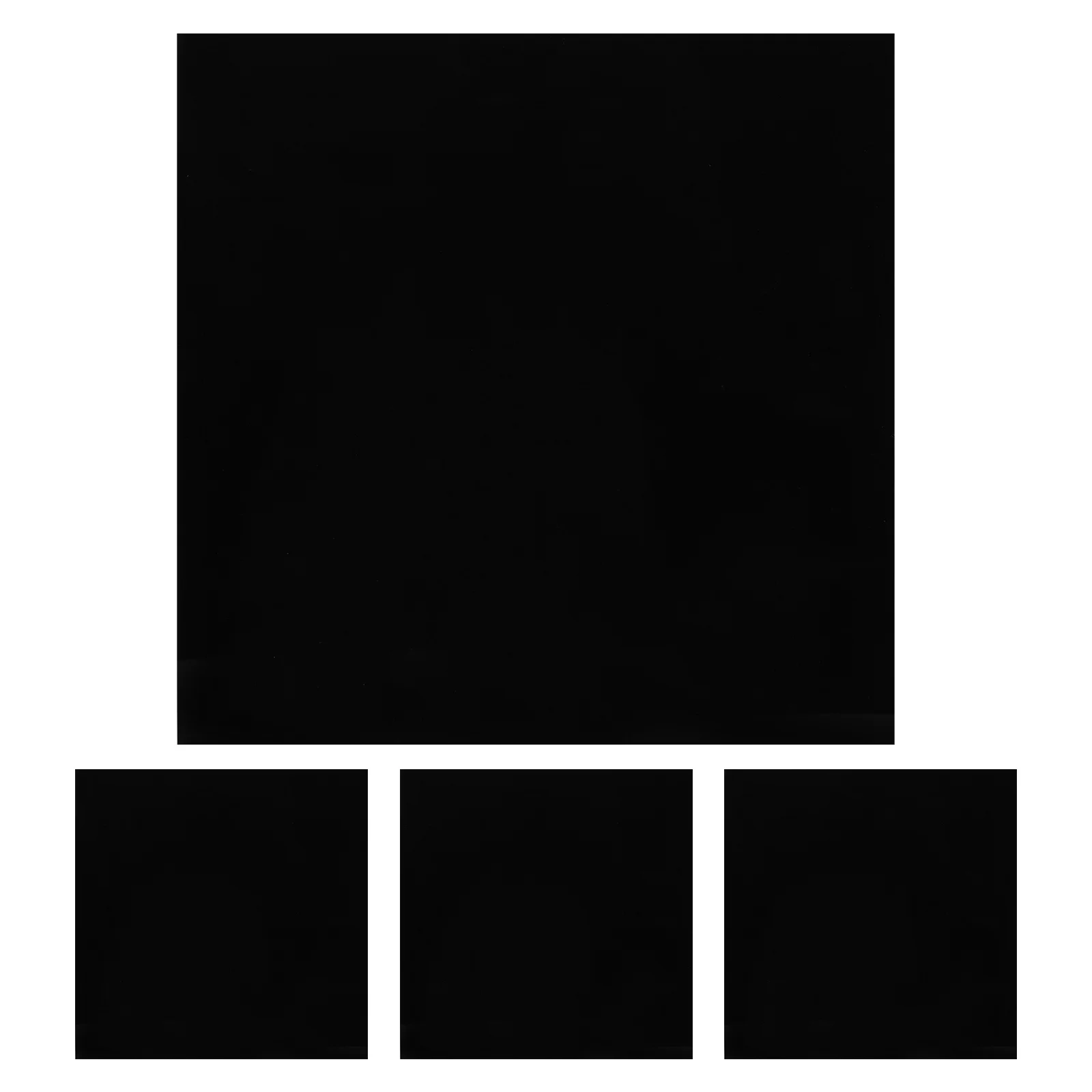 

4Pcs Black Acrylic Sheet 11.8x11.8 Inch 2Mm Thick Cutting Cnc Engraving Craft Material for DIY Projects Wedding Signs