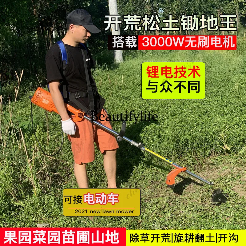 New small micro tiller electric tiller multi-function rotary tillage ditch mower