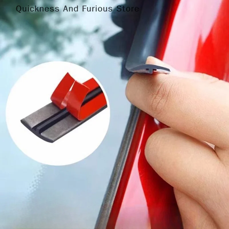 

Резиновая уплотнительная лента для лобового стекла T-дизайна, защита края окна автомобиля от аварий, одинарный блок