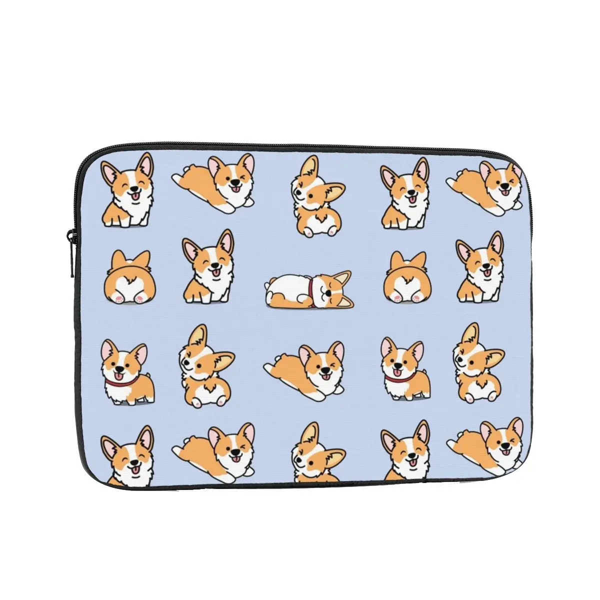 Kawaii Corgi Notebook Laptop Bag Case Pouch 10 12 13 15 17 Inch Notebook Sleeve Cover Bag Tablet Shockproof Case Bag