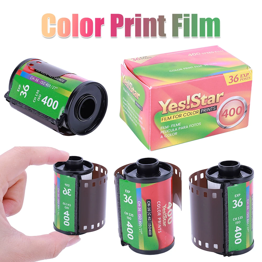 ISO 200/400 35MM Color Negative Film 135 Universal Type 35mm Roll Film Color Print 35mm Film 36-Exposures