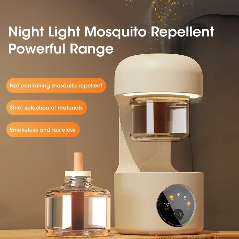 Portable Electronic Mosquito Repellent with LED USB Electric Mosquito Repellent Incense Indoor  With Mosquitoes Coils Liquid