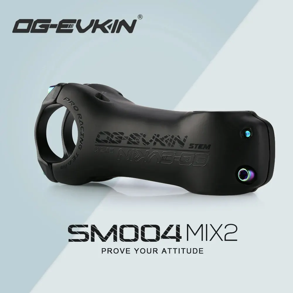 OG-EVKIN T1000 Carbon MTB Bicycle Stem 6/17 Degree 31.8mm Carbon Road Bike Handlebar Stem Positive/Negative Cycling Power Parts