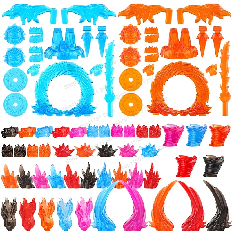 

Special Effects Parts Building Blocks Whirlwind Flame Gate Fireball Bricks Fire Accessories Figures Human Hero Bricks Toys